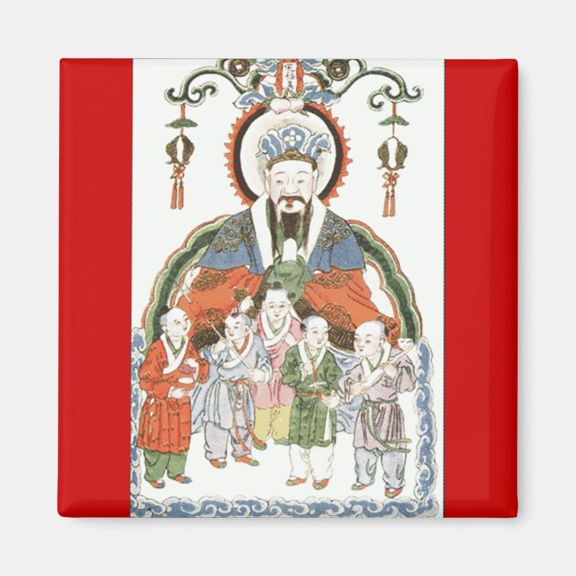 Zao Jun Chinesischer Küchenmagnet Magnet (Vorne)