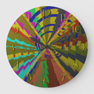 Zap-Backward-Uhr für ungewöhnliche Menschen Große Wanduhr