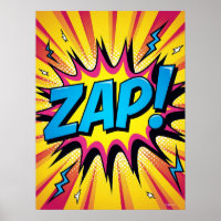 ZAP! Elektrischer Pop - Retro-Comic-Explosionspops
