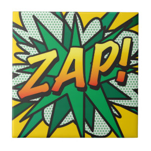 ZAP Fun Retro-Comic-Book-Pop-Art Fliese