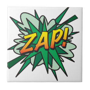 ZAP Fun Retro-Comic-Book-Pop-Art Fliese
