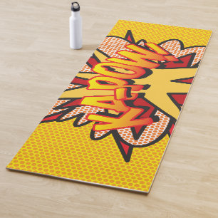 ZAP KAPOW Lustige Retro-Comic-Book-Pop-Art Yogamatte