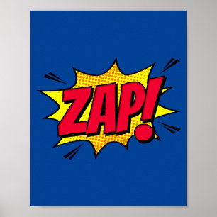 Zap! Retro-Pop-Kunstexplosion Poster