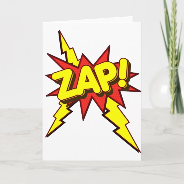 Zap, Zing, Pow! Karte (Vorderseite)