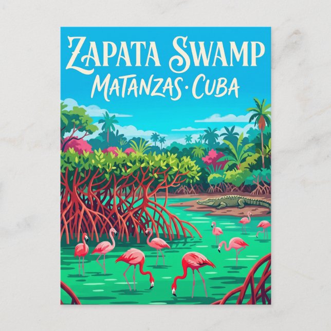 Zapata-Sumpf Kuba Postkarte (Vorderseite)