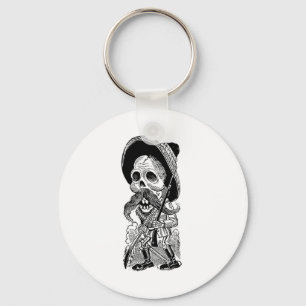 Zapatista Calavera. c. Anfang des 19. Jahrhunderts Schlüsselanhänger