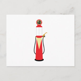 Zapfsäule Postkarte