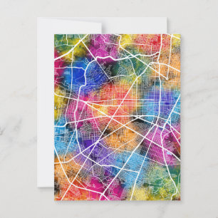 Zapopan Mexico City Map Postkarte