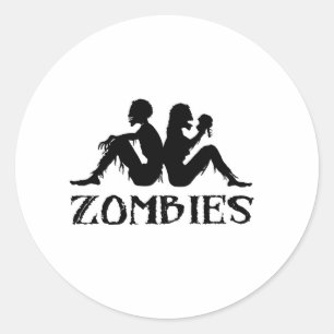 Zappa Zombies Runder Aufkleber