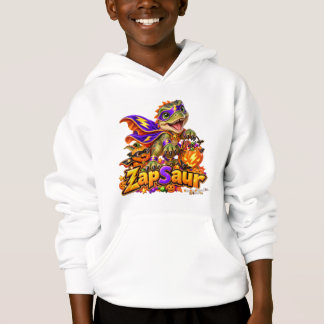 ZapSaur Niedliche Kinder Dinosaurier Superheld Hal Hoodie