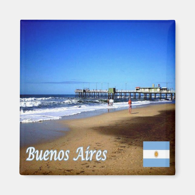 zAR037 BUENOS AIRES, Pinamar, Argentinien, Kühlsch Magnet (Vorne)