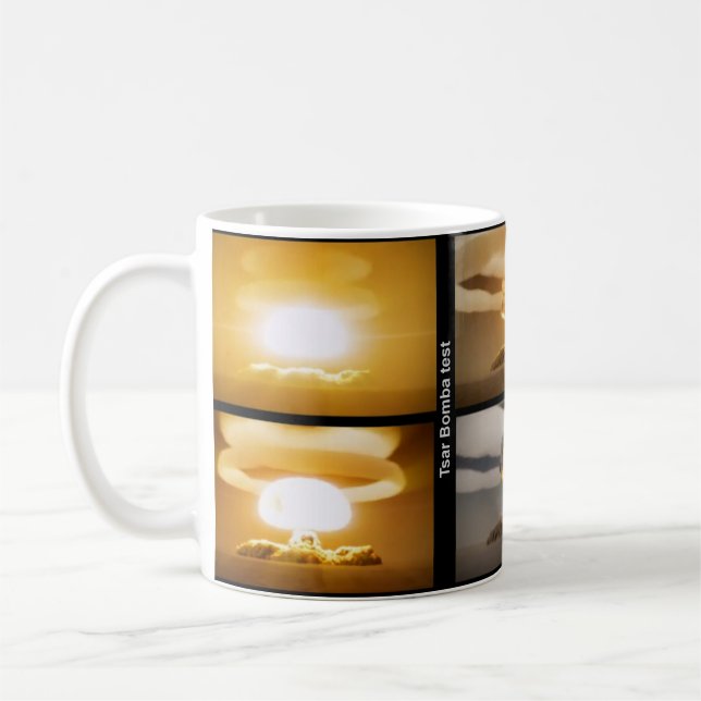 Zar Bomba nukleare Test-Tasse Kaffeetasse (Links)