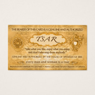 ZAR Karte von Robert Anton Wilson (100 Karten)