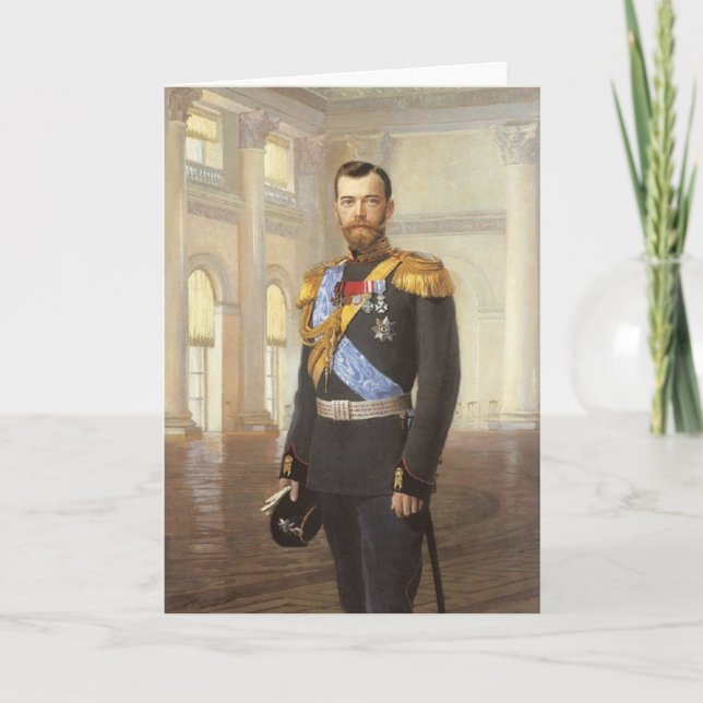 Zar Nicholas II Karte (Vorderseite)