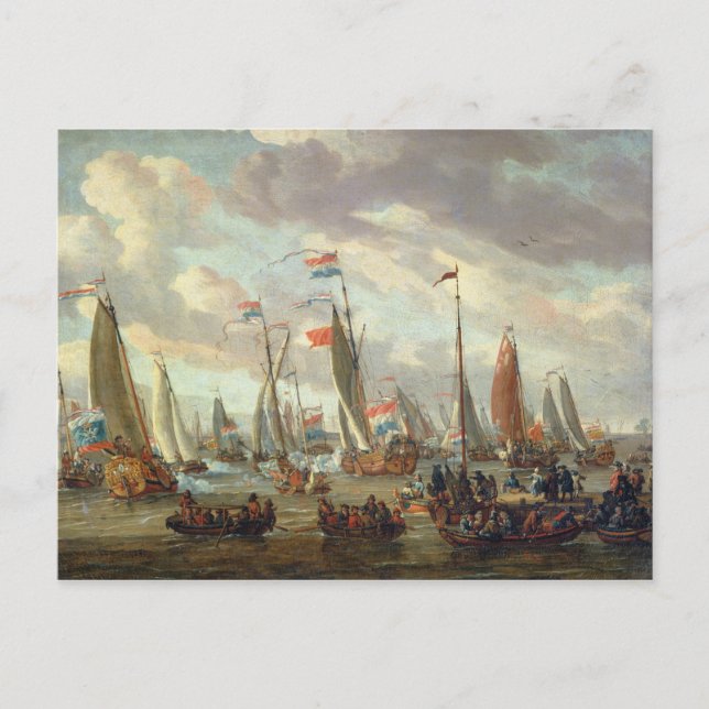 Zar Peter I. besucht England im Januar 1698 Postkarte (Vorderseite)