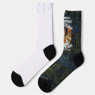 Zar Rue Lügner Trump POTUS Patriotischer MAGA Zug Socken