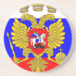 Zar von Muscovia, Russland-Flagge Getränkeuntersetzer
