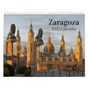 Zaragoza Spanien 2027 Kalender 