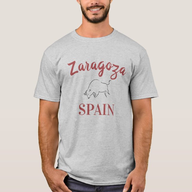 Zaragoza Spanien, Stier 2 T-Shirt (Vorderseite)