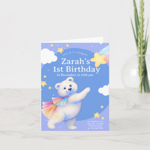 Zarah der tanzende Eisbär Einladung