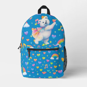 Zarah Tanzender Eisbär Druck Cut Sew Tasche