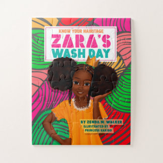 Zara's Wash Day - Book Cover Puzzle 11X14 30pc