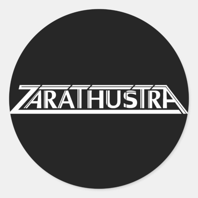 Zarathustra Kleine Logo-Aufkleber Runder Aufkleber (Vorderseite)
