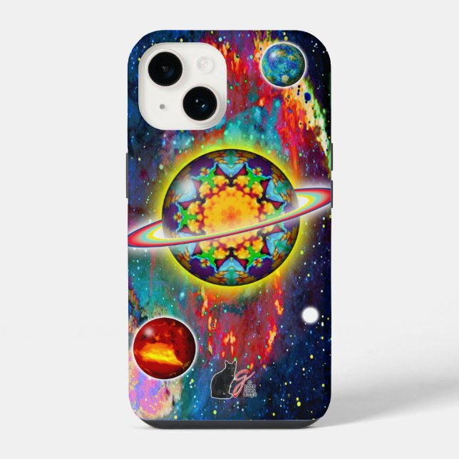 Zargon-Orbiter iPhone 14 Hülle (Rückseite)