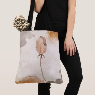 Zarte Aquarell-Blumenillustration Tasche