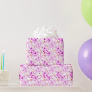 Zarte Aquarell-Rosenblüten Geschenkpapier