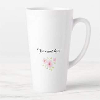 Zarte Aquarell-Wildblumen Milchtasse