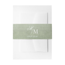 Zarte elegante minimalistische salbeigrüne Hochzei
