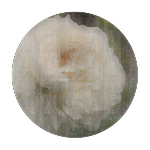 Zarte hellrosa blühende Rose Schneidebrett