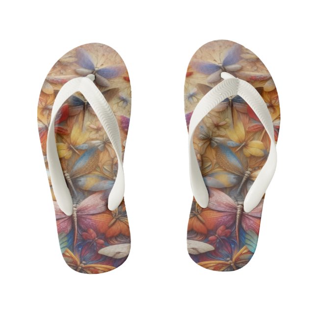 Zarte Libellen Kinderbadesandalen (Fußbett)