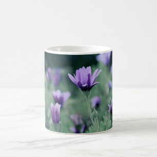 Zarte lila Blüten Kaffeetasse