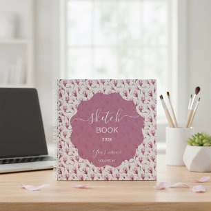 Zarte Magnolienblüte  Notizbuch