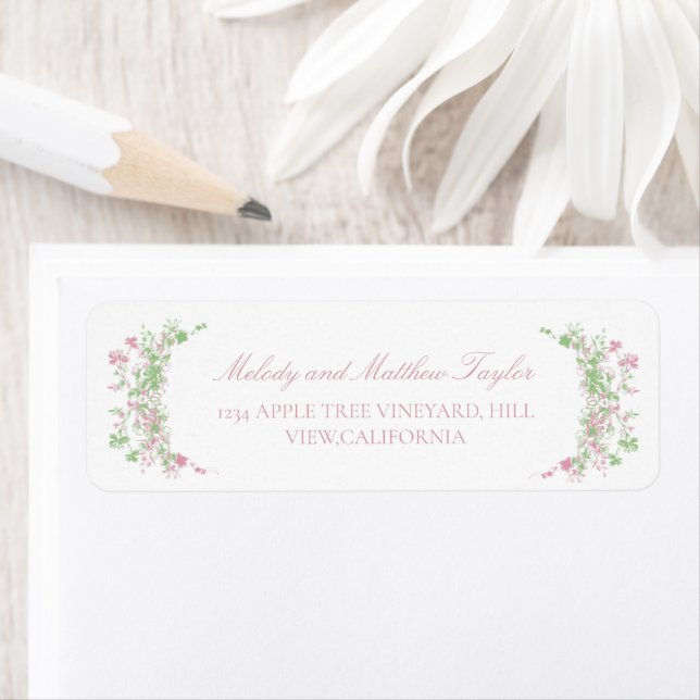 Zarte Pastell Französische Flora Hochzeit  (Insitu)