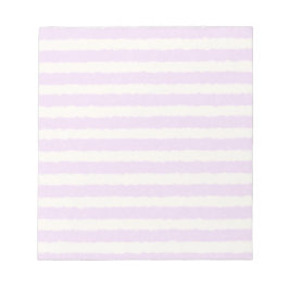 Zarte Pastell Lila Aquarell Streifen Scrapbook  Notizblock