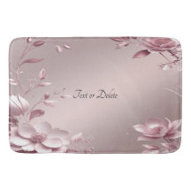 Zarte rosa Blumen-Badmatte