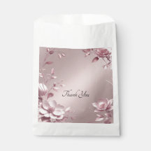 Zarte rosa Blumen-Geschenktüte