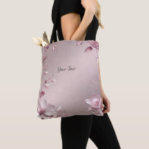 Zarte rosa Blumen-Tasche
