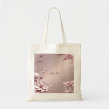 Zarte rosa Blumen-Tasche
