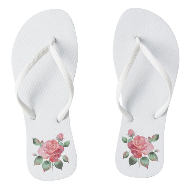 Zarte Rose Flip Flops (Fußbett)