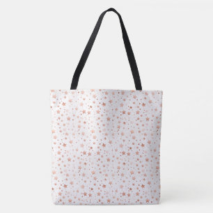 Zarte Roségold-Sterne große Schultertasche Tasche
