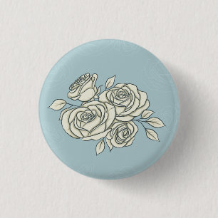 Zarte Rosen Button