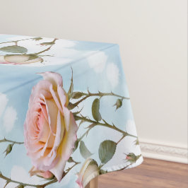 Zarte Rosen in Pastellfarben auf einem Farbverlauf Tischdecke