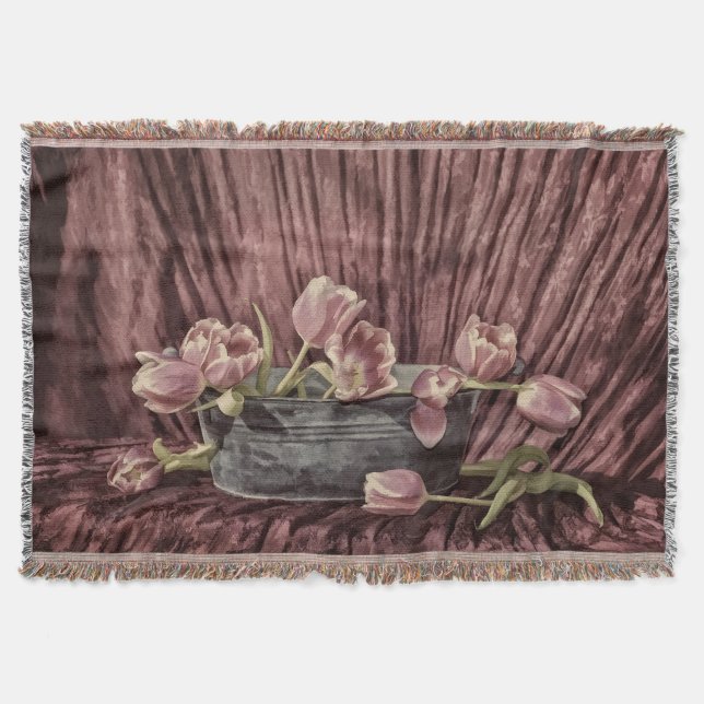 Zarte Tulpen Decke (Vorderseite)