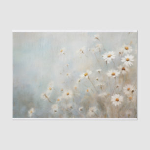 Zarte, weiche elegante Gänseblümchen Blumen Dekor  Seidenpapier