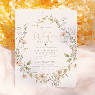 Zarte Wildblume & Boho-Biene Budget-Baby-Party