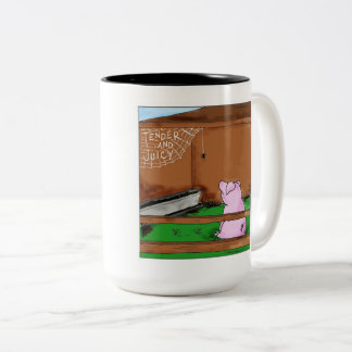 Zarten und saftigen Charlottes Netz-Cartoon Zweifarbige Tasse